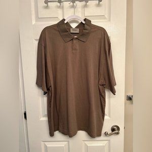 Brown Essentials Polo Shirt XL